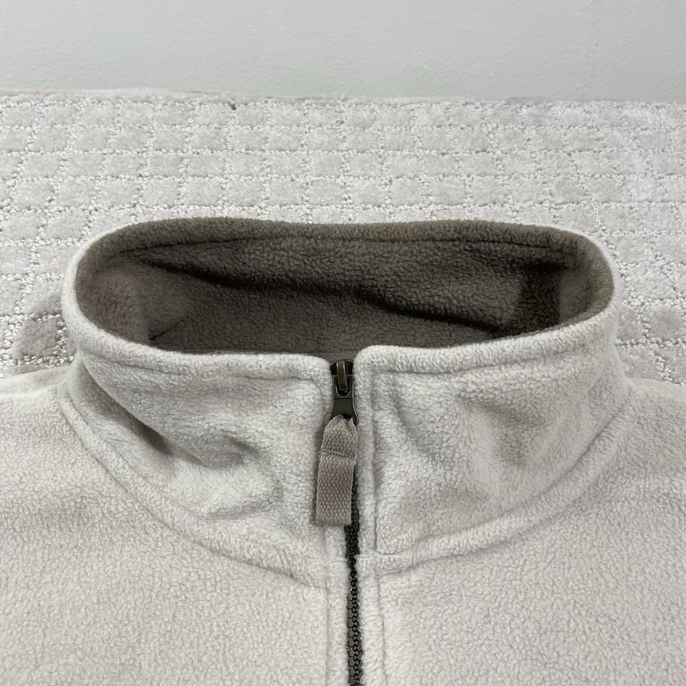 Vintage Big Dogs 1/4 Zip Polar Dogs High Tech Gear Size XL Cream Fleece Jacket - Picture 3 of 6